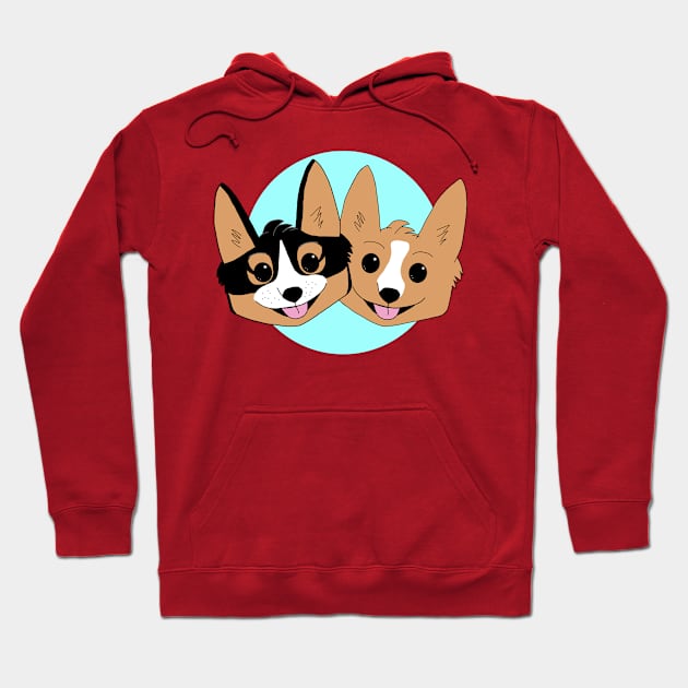 The FANily and The Fangirl Corgis - No Text Hoodie by thefangirl